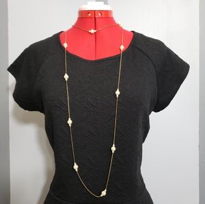 Little Black Paisley Dress